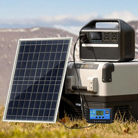 Kit de panneaux solaires en verre ultra-résistants de petite taille avec contrôleur 10A 20A, taille et tension OEM, panneau solaire mono 10W 20W 30W pour la vente au détail