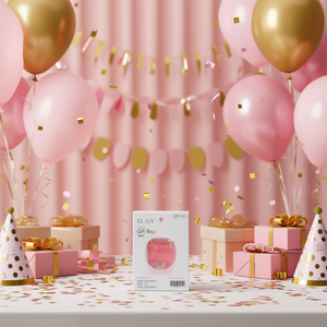 Sacchetti Regalo in Organza Ilan 7x9 Cm 8 Pezzi Rosa Decorazione per Feste - Product Image 1