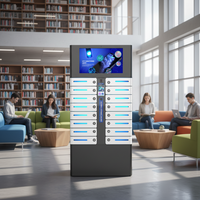 Station de recharge sécurisée intelligente Y2 Power KAI à 16 baies pour ordinateurs portables, téléphones, tablettes, avec ports USB et UV-C, pour usage en bibliothèque