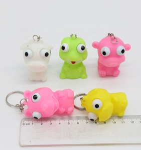 Juguete de Llavero de <span class=keywords><strong>Animal</strong></span> de PVC Suave de 65 mm, Juguete Antiestrés con Ojos Saltones para Niños de 5 a 7 Años - Product Image 6
