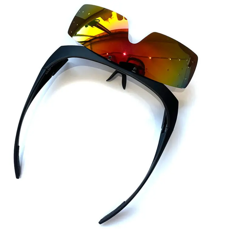 Amazon Schlussverkauf Neuer Schlussverkauf Passform Überklappbrille Outdoor Sport polarisierte Sonnenbrille wie gesehen auf Fernseher Verpackung mit Farbe