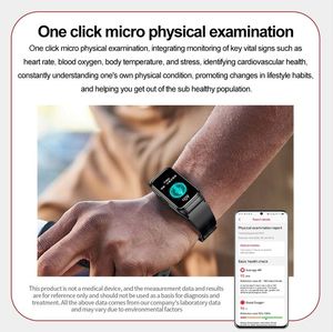Touch Screen Smart Band 2025 Temperature Monitoring Pressure Measurement,TK75 Health Fashion <b>Watches</b> Reloj Smart <b>Watch</b> Hombre - Product Image 5