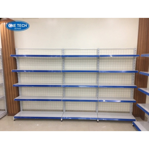 Étagère gondole à 5 niveaux en treillis métallique Vietnam One Tech Gondola Iron Supermarket Rack Fixed Back Grid Shelf - Product Image 1