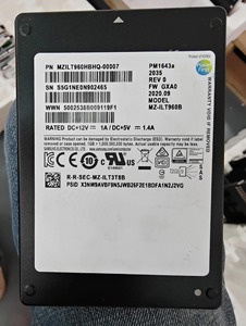 HORNG SHING Disque SSD utilisé MZILT960HBHQ-00007 PM1643a SAS 960G SATA 6Gbps SSD - Product Image 2