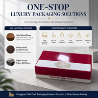 Harga Pabrik OEM Kustom Humidor Cerutu Kayu Berlapis Dua Warna dengan Pembagi Cedar yang Dapat Disesuaikan dan Engsel Emas