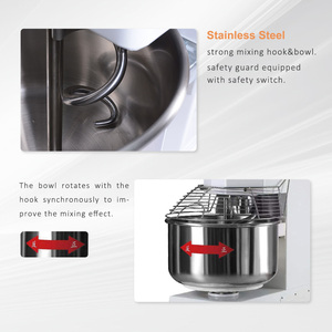 Personnalisation disponible 50Kg mélangeur de farine mini machine à pâte forte mélangeur mélangeur de pâte pour la fabrication de pain pizza gâteau - Product Image 6