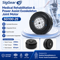 SG100-25 Actuateur de moteur articulaire d'exosquelette avancé pour la rééducation médicale, système de soutien à la marche par assistance motorisée pour robot portable
