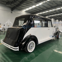 Venta Especial: Auto Eléctrico Clásico Vintage para Turismo, Nuevo Diseño Personalizado, Carrocería Totalmente Metálica, Asientos de Cuero, Ideal para Bodas y Eventos