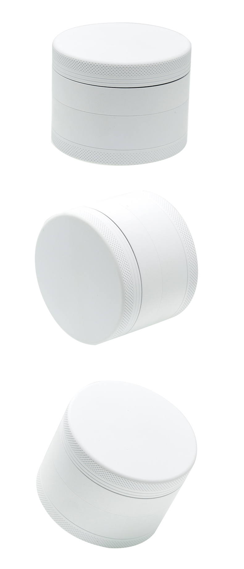 Diameter 63MM four layer rubber paint aluminum alloy smoke grinder custom logo 6119