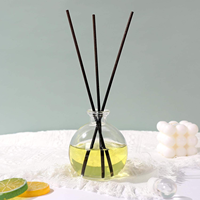 Diffuseur de parfum en verre vide de haute qualité en forme de boule, 100 ml, 150 ml, 250 ml, avec bouchon en bois pour la décoration de la maison