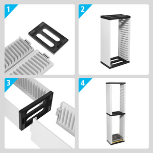 Bán Buôn Đĩa <span class=keywords><strong>Game</strong></span> Card Box Chủ Lưu Trữ Đứng <span class=keywords><strong>Game</strong></span> Tower (36 <span class=keywords><strong>CDS</strong></span>, Trắng) Cho PS5 <span class=keywords><strong>PS4</strong></span> Nintendo Switch X-BOX Series TP5-0519 - Product Image 6