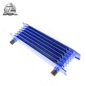 Pittura blu AN8 interfaccia auto radiatore olio modificato radiatore olio 7 file radiatore olio
