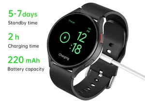 Smartwatch 1.3 inç yuvarlak şekil arama ekran döndürme düğmesi spor bilezik BT çağrı GPS Galaxy İzle 6 akıllı saat
