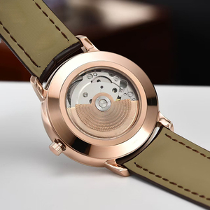 Reloj de pulsera para hombre, esfera blanca, caja de acero en oro rosa, movimiento automático, función de fecha, edición limitada de lujo, nuevo modelo 2026 - Product Image 4