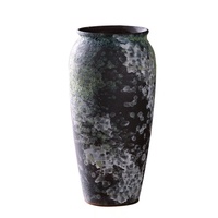 Haut de gamme rétro paysage Dezhou Vase en céramique Wabi-Sabi Style décoration de la maison ornement argile matériel mat glaçure pour la culture hydroponique