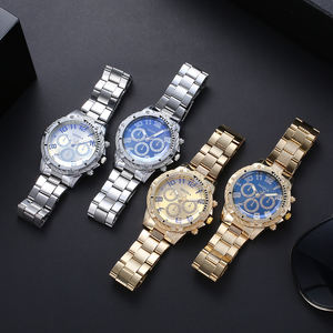 7241 nuovo stile orologi <span class=keywords><strong>uomo</strong></span> <span class=keywords><strong>oro</strong></span> moda uomini Casual in acciaio inossidabile orologi Montre homme - Product Image 5