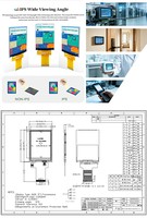 Modul Panel Layar LCD TFT Warna QVGA 240x320, Produk Baru Polcd, Layar 2,8 Inci, 43,20x57,60mm