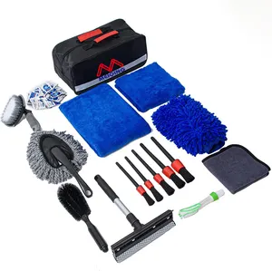 Customized Auto Wash Brush Set Detailing Drill Brush Set Car Care Wash Interior Cleaning Kit