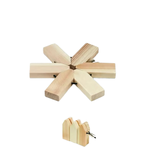 Sous-verres faits à la main <span class=keywords><strong>de</strong></span> luxe écologiques en bambou <span class=keywords><strong>de</strong></span> haute qualité, style bohème américain, 10*10cm, cuisine, maison, bureau, design moderne unique - Product Image 6