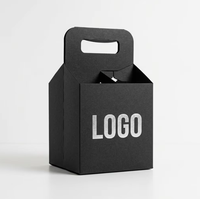 Porte-boissons jetable avec poignée, porte-gobelets en papier pour boissons chaudes et froides, porte-gobelets à emporter pour la livraison de nourriture