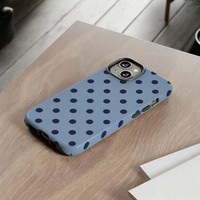 Coque de téléphone portable magnétique à pois de dessin animé Wave Point pour 16/17 Pro Max, design détachable deux-en-un, qualité militaire