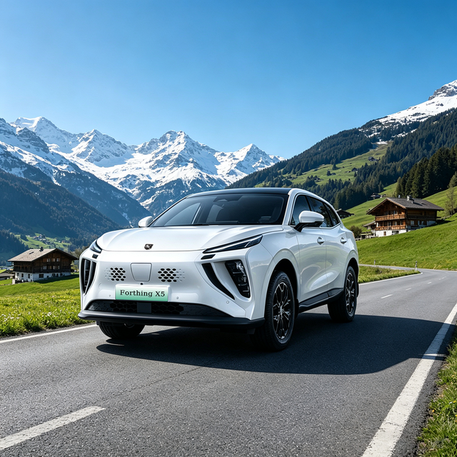 2026 New Electric Vehicle Rhd Forthing X5 High Quality Pure Electric Family SUV Low Maintenance Electric Crossover