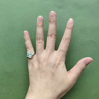 Bague en diamant de laboratoire 3 pierres pour femmes, mariage, fiançailles, certifiée IGI, diamant de laboratoire ovale 5 carats, bague en platine