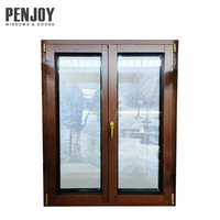 Ventana Abatible Moderna de Madera con Herrajes de Acero Inoxidable, Tamaño Personalizado, Diseño de Casa Pasiva, Estilo Europeo