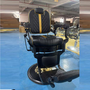 Fauteuil <span class=keywords><strong>de</strong></span> barbier classique moderne noir avec pompe hydraulique, fauteuil <span class=keywords><strong>de</strong></span> <span class=keywords><strong>coiffure</strong></span> inclinable <span class=keywords><strong>de</strong></span> luxe, vente en gros pour salons <span class=keywords><strong>de</strong></span> <span class=keywords><strong>coiffure</strong></span>, durable - Product Image 1