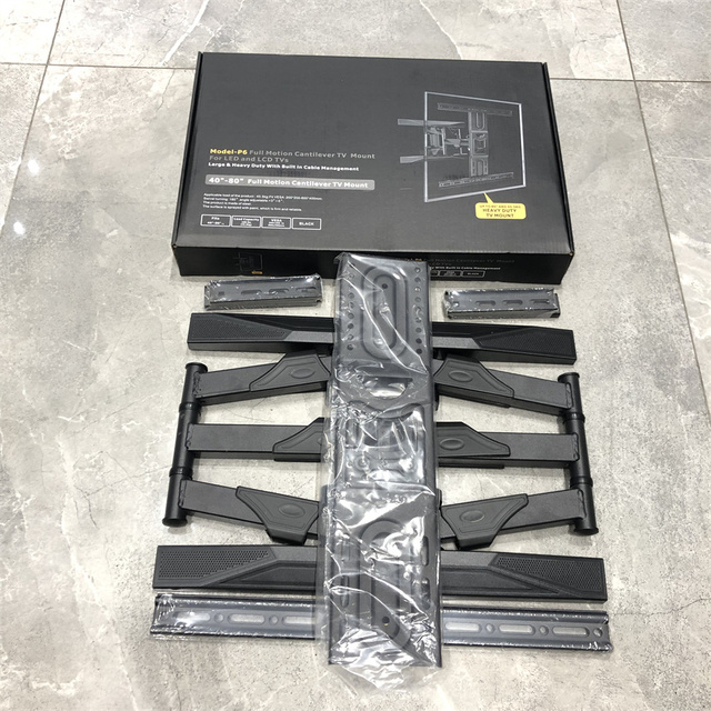 OEM Vertically Adjustable LED LCD TV Mount New P6 Large Size 40-80" Swivel TV Brackets Full Motion TV Mount