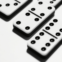 Jeu de dominos en acrylique Double 6 Jeux de table Dominos à pois en plastique Logo personnalisé Jeu de dominos en acrylique Double Six Exquisite