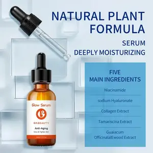 Sérum pour le visage éclaircissant et anti-rides de marque privée Obtenez un échantillon gratuit de produits de soins de la peau naturels et biologiques