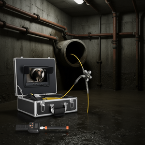 Endoscopio Industrial D0100HRSCS6 de 30M, 1080P HD, Pantalla IPS de 9 Pulgadas, Cámara de Inspección de Drenajes y Alcantarillado con Resistencia al Agua IP68 - Product Image 2