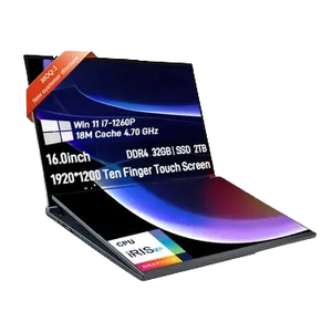 OEM 13ª Generación Intel Core I7 1360P Pantalla Dual 16GB RAM 312GB Ordenadores portátiles de negocios Pantalla táctil Dual DDR4 16 pulgadas 13 Nuevo - Product Image 1