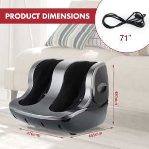 Máquina eléctrica para pies Shiatsu, vibración de calentamiento de piernas, 80W, potencia, Material Abs, compresión de aire, masajeador de pies con vibración - Product Image 3
