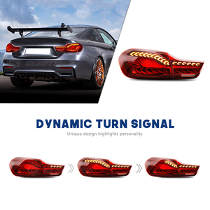 HCMOTIONZ Fanale Posteriore a <span class=keywords><strong>LED</strong></span> <span class=keywords><strong>per</strong></span> BMW M4 2014-2020 Gruppo Luci Posteriori <span class=keywords><strong>per</strong></span> <span class=keywords><strong>Auto</strong></span> Modelli F32 F82 F83 F33 F36 420i Serie 4 con Animazione DRL - Product Image 4
