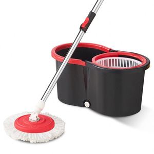 Serpillère automatique légère et de haute qualité, bleue, mains libres, avec seau rond pour eau propre et sale, pour un nettoyage facile et rapide - Product Image 4