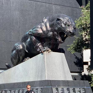 Sculpture <span class=keywords><strong>de</strong></span> léopard en bronze grandeur nature sur mesure, à prix réduit, adaptée à l'affichage en extérieur/intérieur, travail entièrement artisanal - Product Image 3