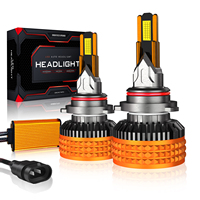 Nouveaux phares de voiture LED ultra-lumineux 9005 9006 H4 H7 H11, projecteurs intégrés pour feux de croisement et de route, lumière puissante ultra-lumineuse