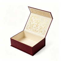 Boîte en carton rigide de luxe avec fermeture magnétique, impression personnalisée, estampage à chaud, gaufrage, design sans UV, emballage pour cosmétiques et bijoux