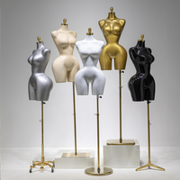 Mannequin féminin brésilien BBL courbé, buste de présentation pour robe de mariée, brillant, grande taille, forte poitrine, fesses généreuses, sans tête