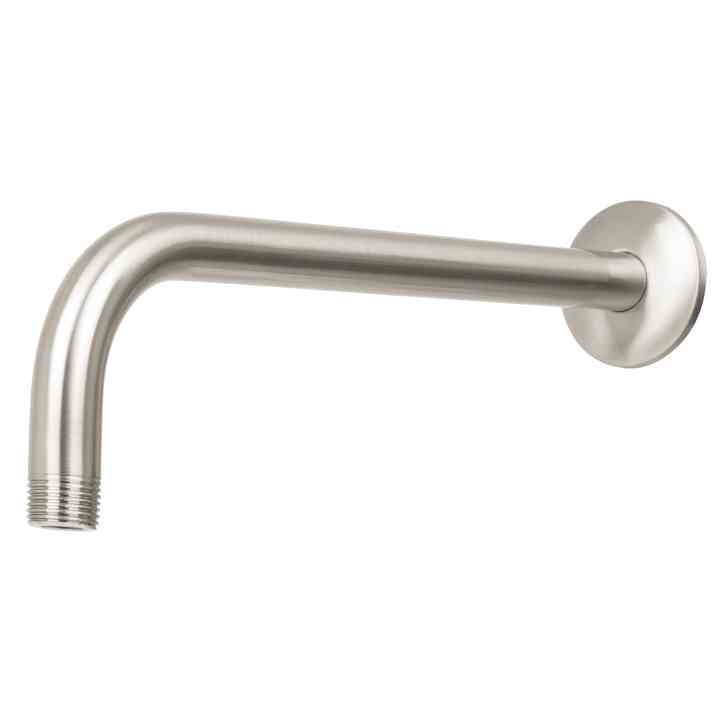 Foset BCH-700N Satin Finish 30 cm Shower Arm and Flange Replacement Bath Hardware Set