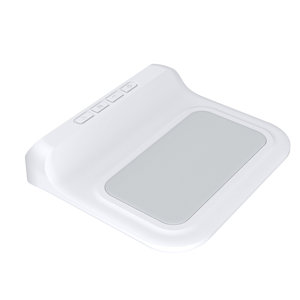 HiTao Chargeur sans fil 2-en-1 à charge rapide 15W avec horloge numérique et alarme, station de charge de bureau pour téléphones - Product Image 3