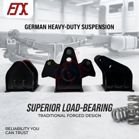 Suspension de semi-remorque de type allemand à haute capacité de charge, pièces de remorque en acier lourd, suspension mécanique de type allemand