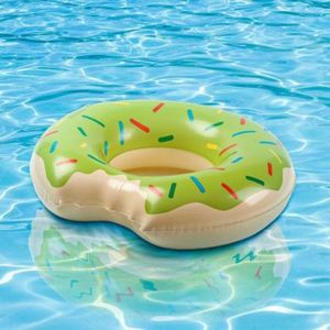 Flotador de Piscina en Forma de Donut, Azul, Resistente, Inflable, Anillo de Natación de PVC con Certificación CE, Tamaño Personalizado, Deporte Acuático para Niños, Hecho en EE. UU. - Product Image 2