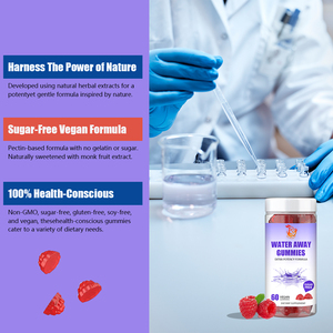 Complément de santé pour stimuler le débit d'eau corporelle : Gummies Water Away avec extrait de baie de genévrier et vitamine B6 - Product Image 2