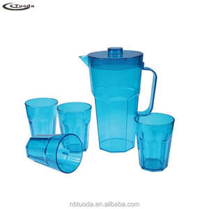 Juego <span class=keywords><strong>de</strong></span> jarras <span class=keywords><strong>de</strong></span> agua potable fría <span class=keywords><strong>de</strong></span> gran capacidad, juego <span class=keywords><strong>de</strong></span> jarras <span class=keywords><strong>de</strong></span> plástico PS para bebidas, juego <span class=keywords><strong>de</strong></span> jarra <span class=keywords><strong>de</strong></span> té helado con jugo <span class=keywords><strong>de</strong></span> leche con 4 tazas - Product Image 1
