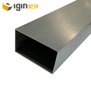 ท่ออลูมิเนียมสี่เหลี่ยม Yijing ขนาด 76x44 มม. 6063 สำหรับอุตสาหกรรมตกแต่งและก่อสร้าง - Product Image 1