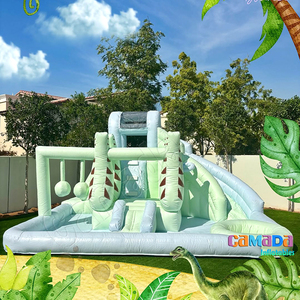 Bonita Casa de rebote inflable de Color Pastel, Castillo de salto con bomba de aire, tobogán de piscina de agua para el hogar de PVC y Mini parque infantil - Product Image 5