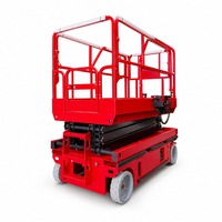 Plateforme de travail en hauteur mobile électrique certifiée CE, nacelle élévatrice à ciseaux hydraulique autopropulsée 6m, capacité 450kg